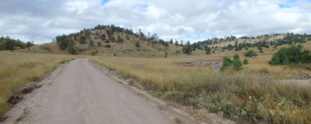 GDMBR: We immediately pedaled northward out of the forest.